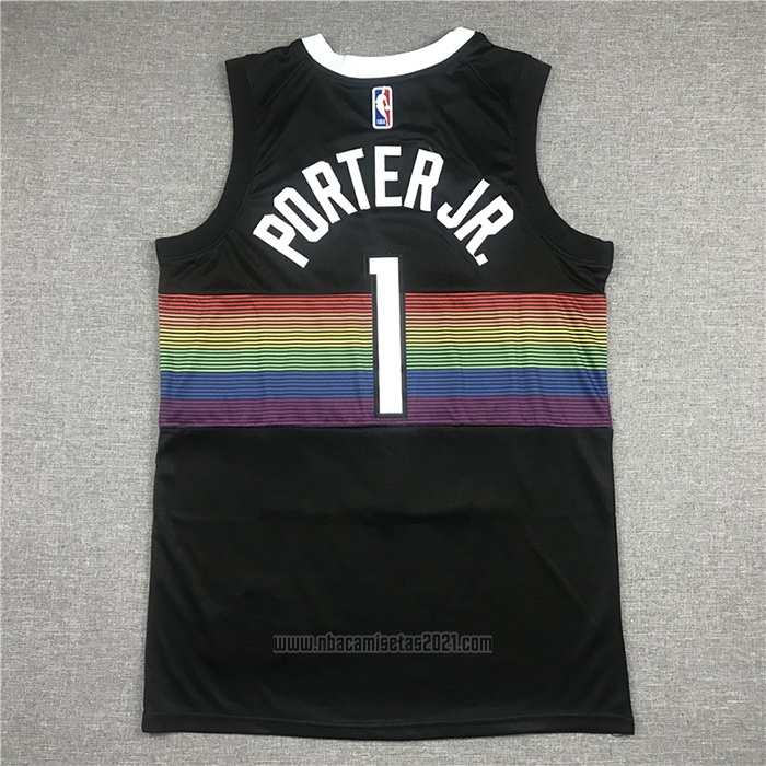 Camiseta Denver Nuggets Michael Porter JR. #1 Ciudad Negro